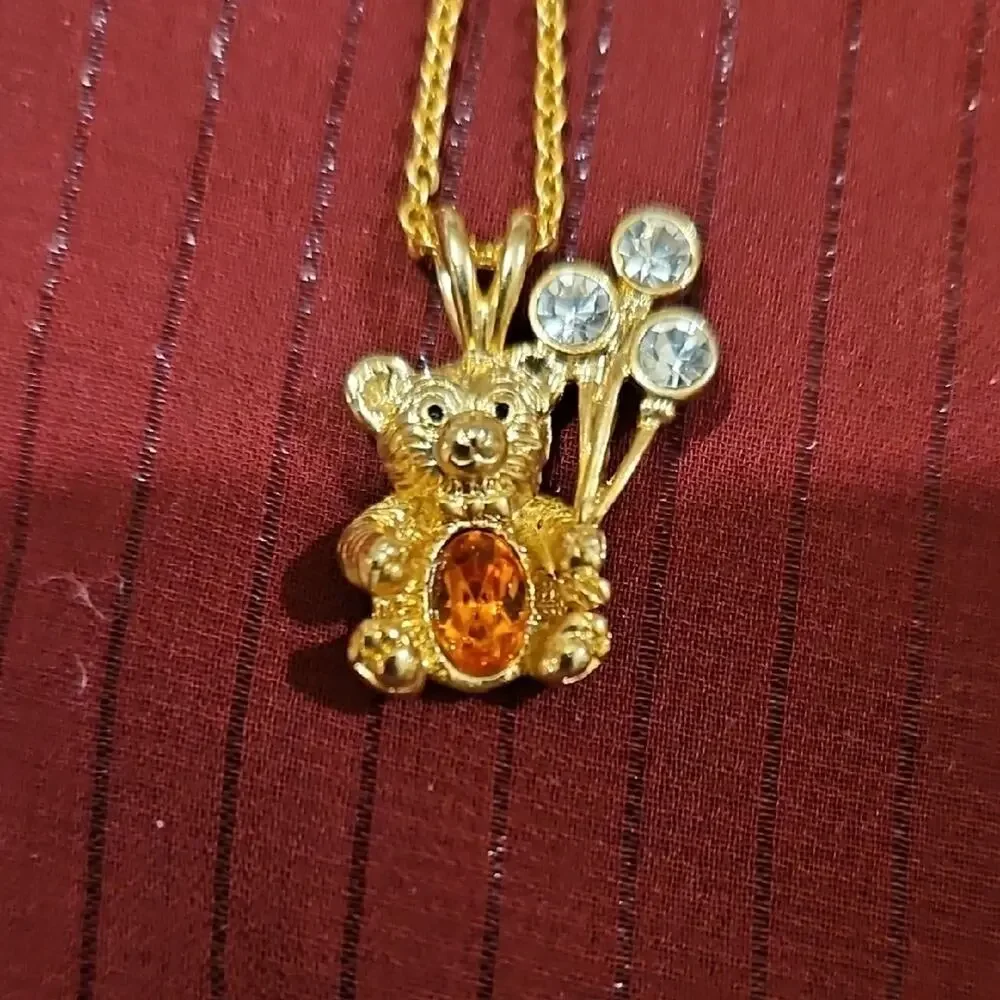 2 Gold and Blue Necklaces and Bracelet Set
